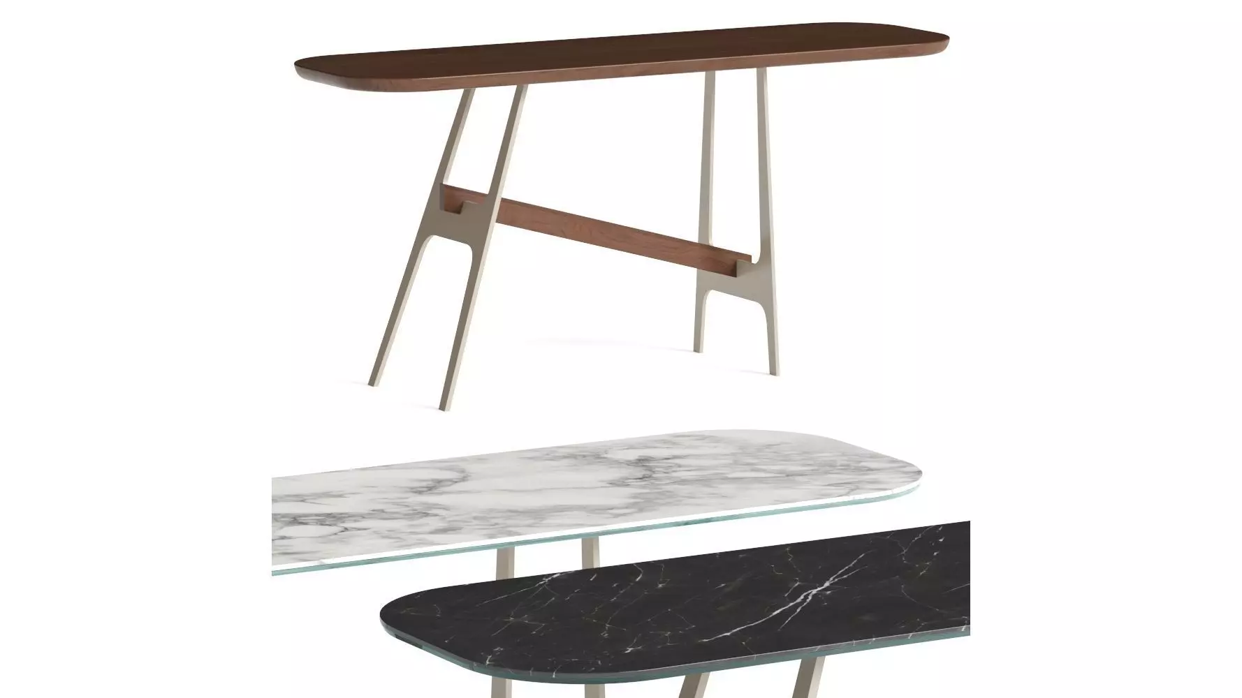 Bonaldo Slot Console Table 3D model_0