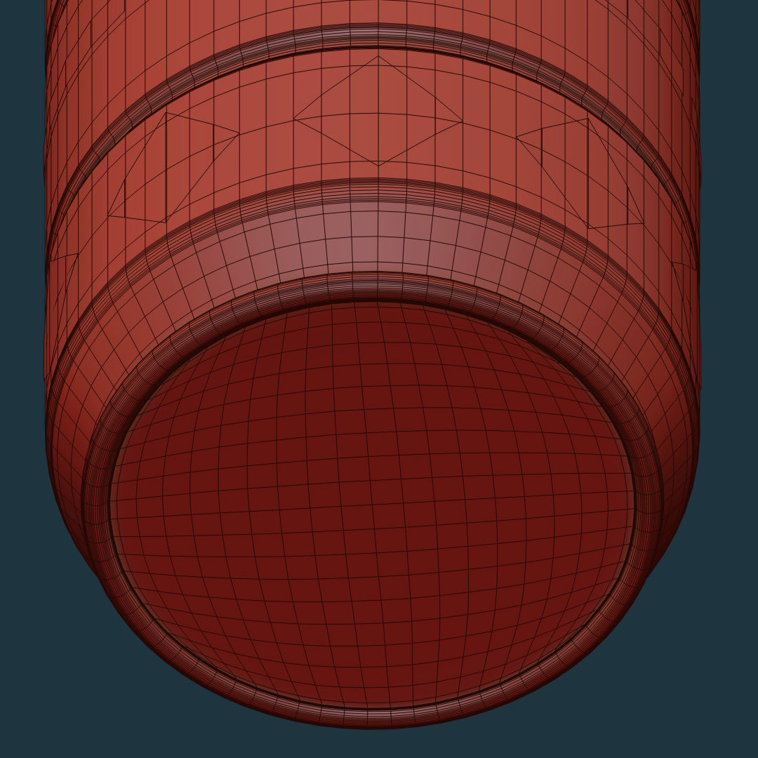 Metal Barrel - High Poly with 35 color and grunge variants 3D model_18
