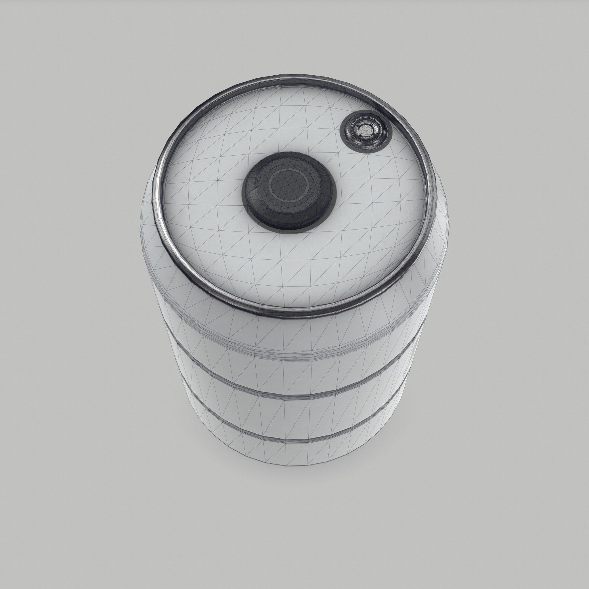 Metal Barrel - High Poly with 35 color and grunge variants 3D model_19