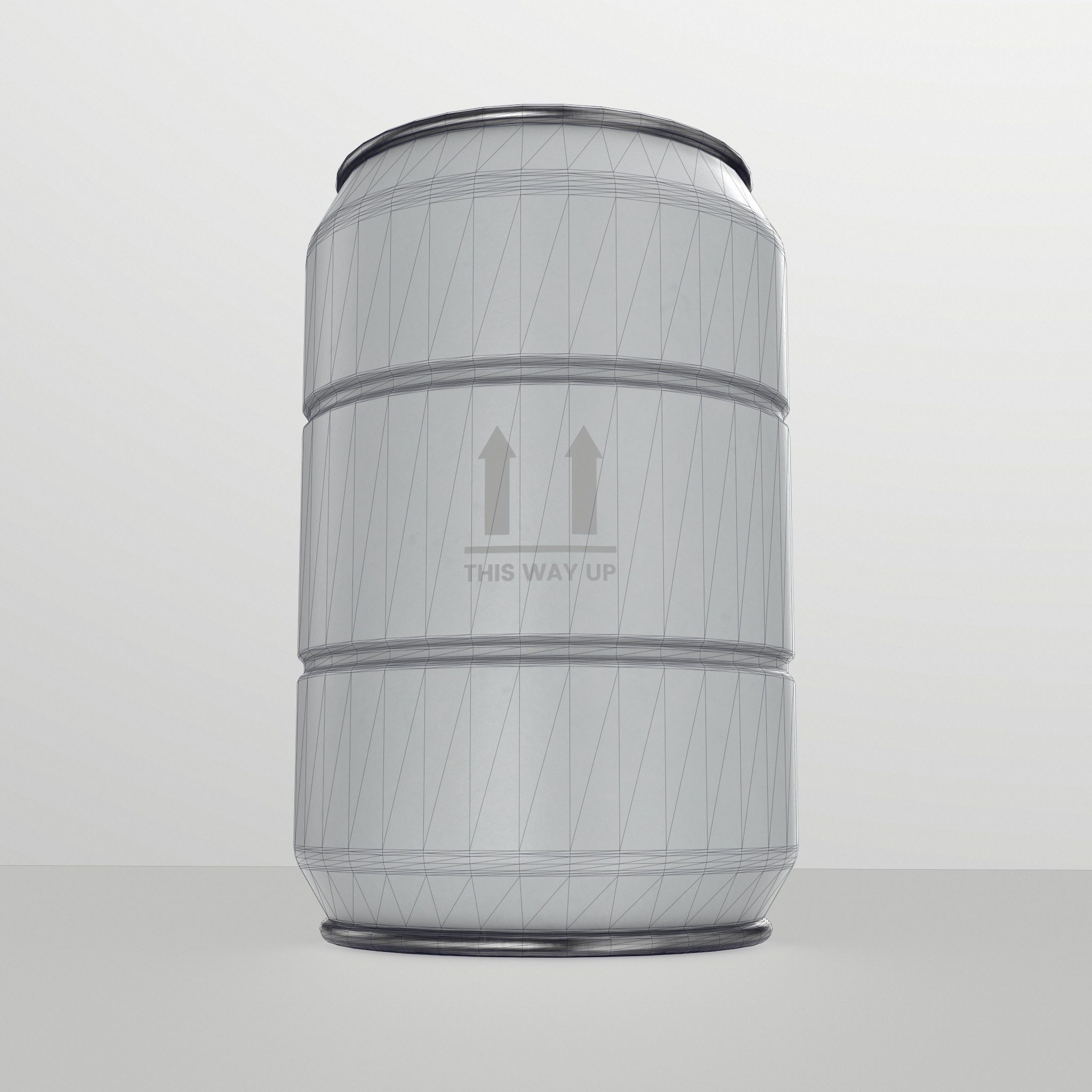 Metal Barrel - High Poly with 35 color and grunge variants 3D model_20