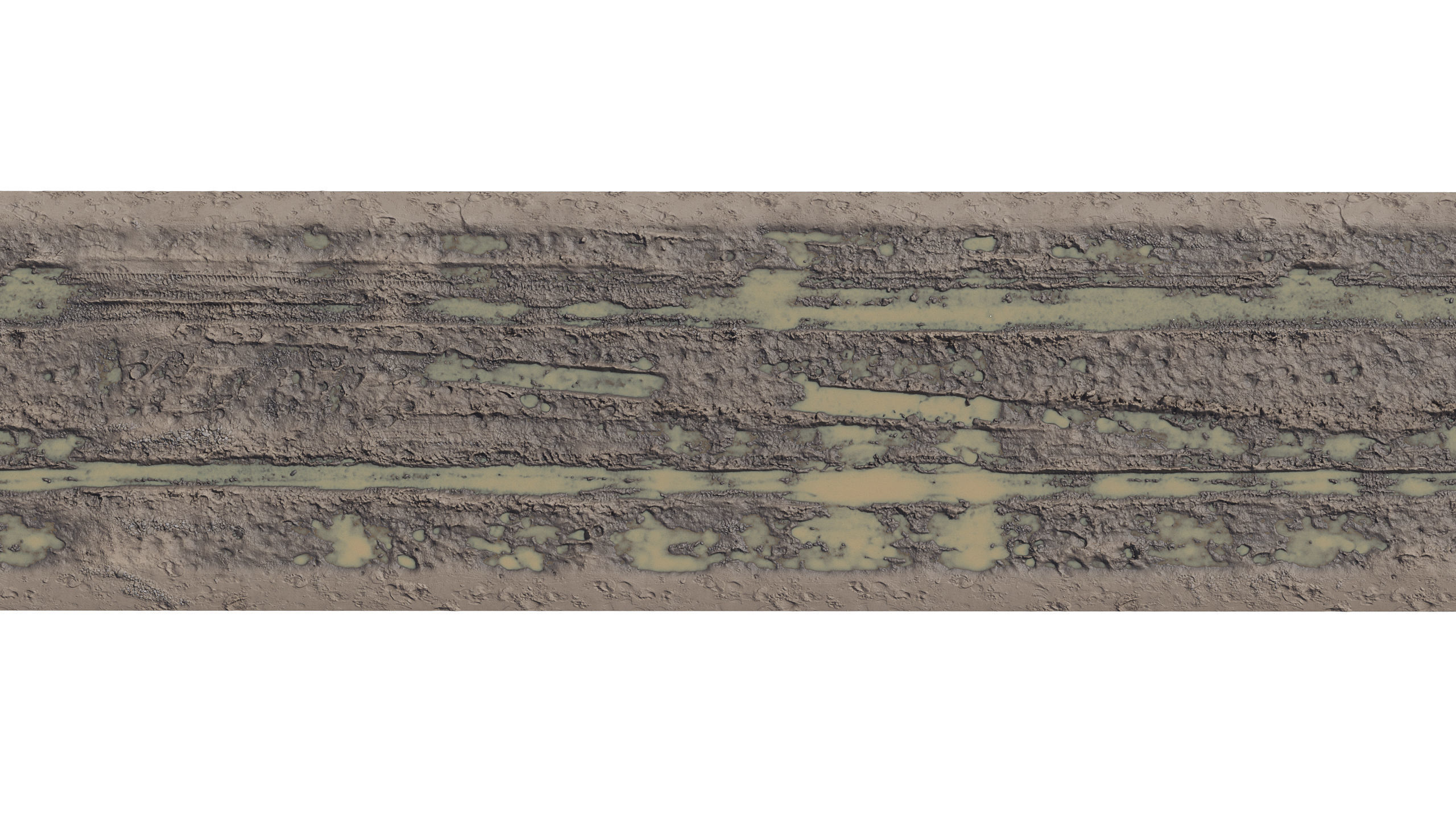 Sand Dirt road Off road 3D model_3