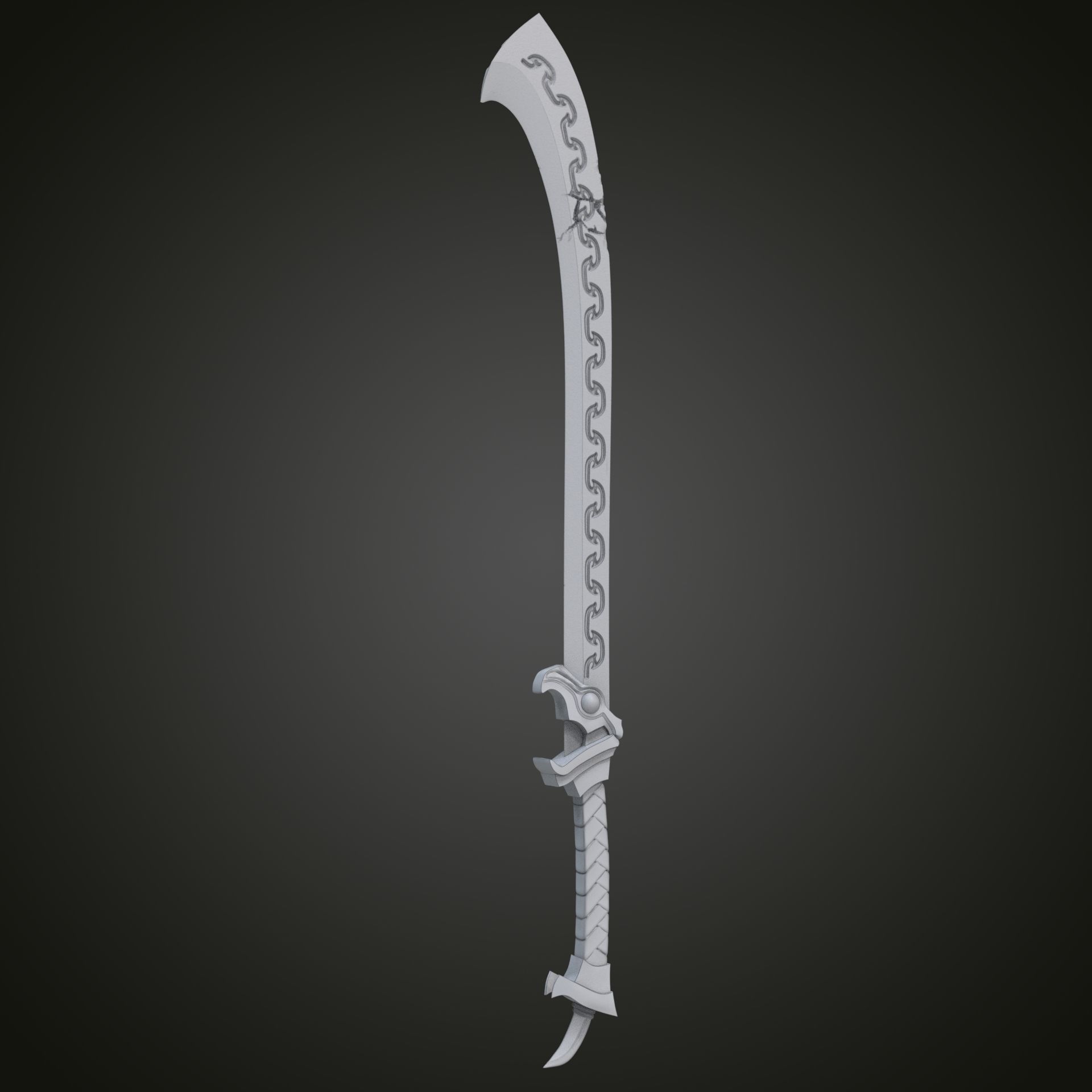Shadow Scale sword 3D print model_2