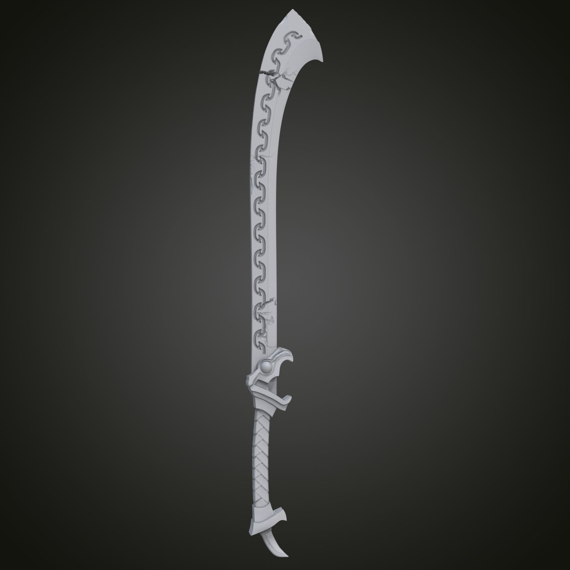 Shadow Scale sword 3D print model_16