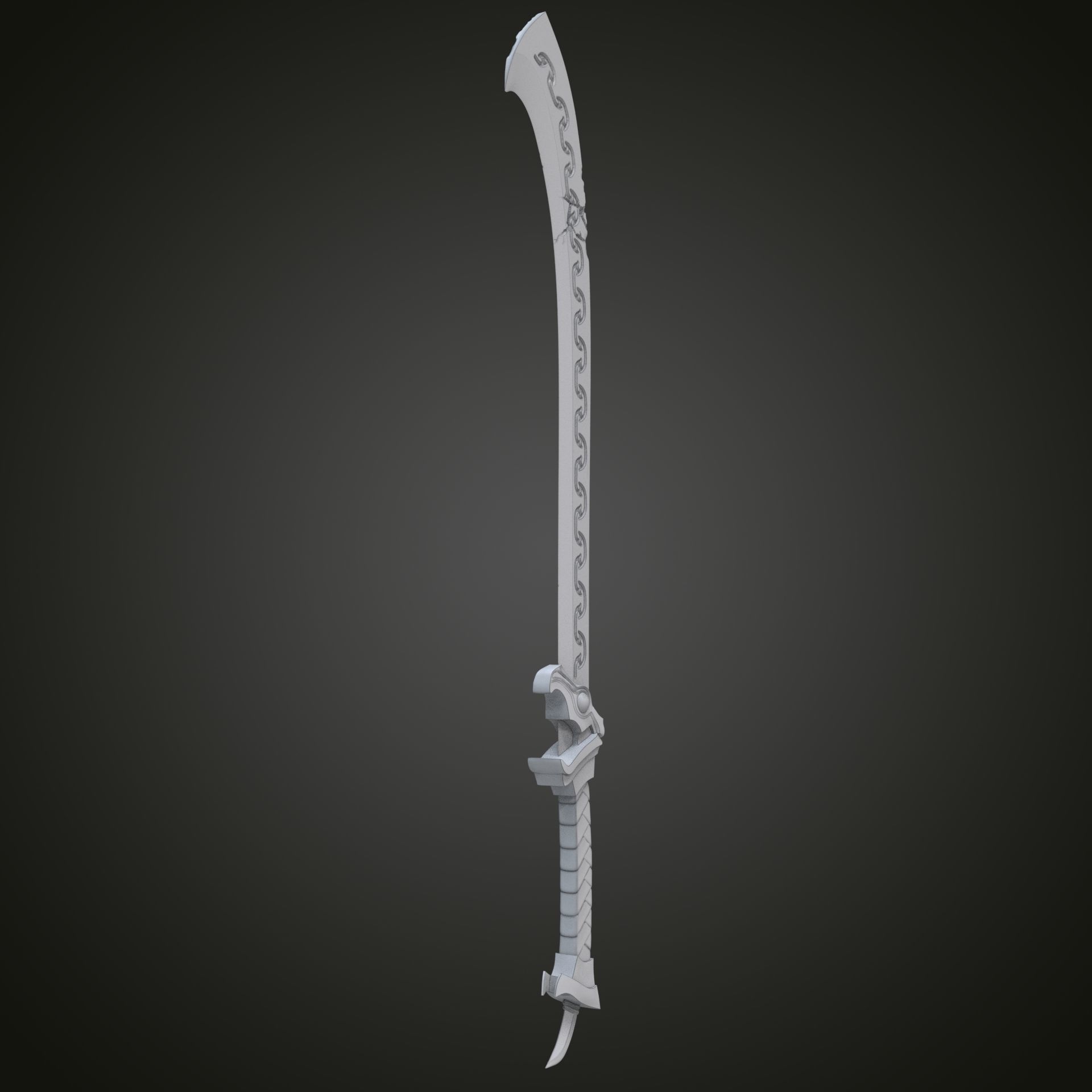 Shadow Scale sword 3D print model_24