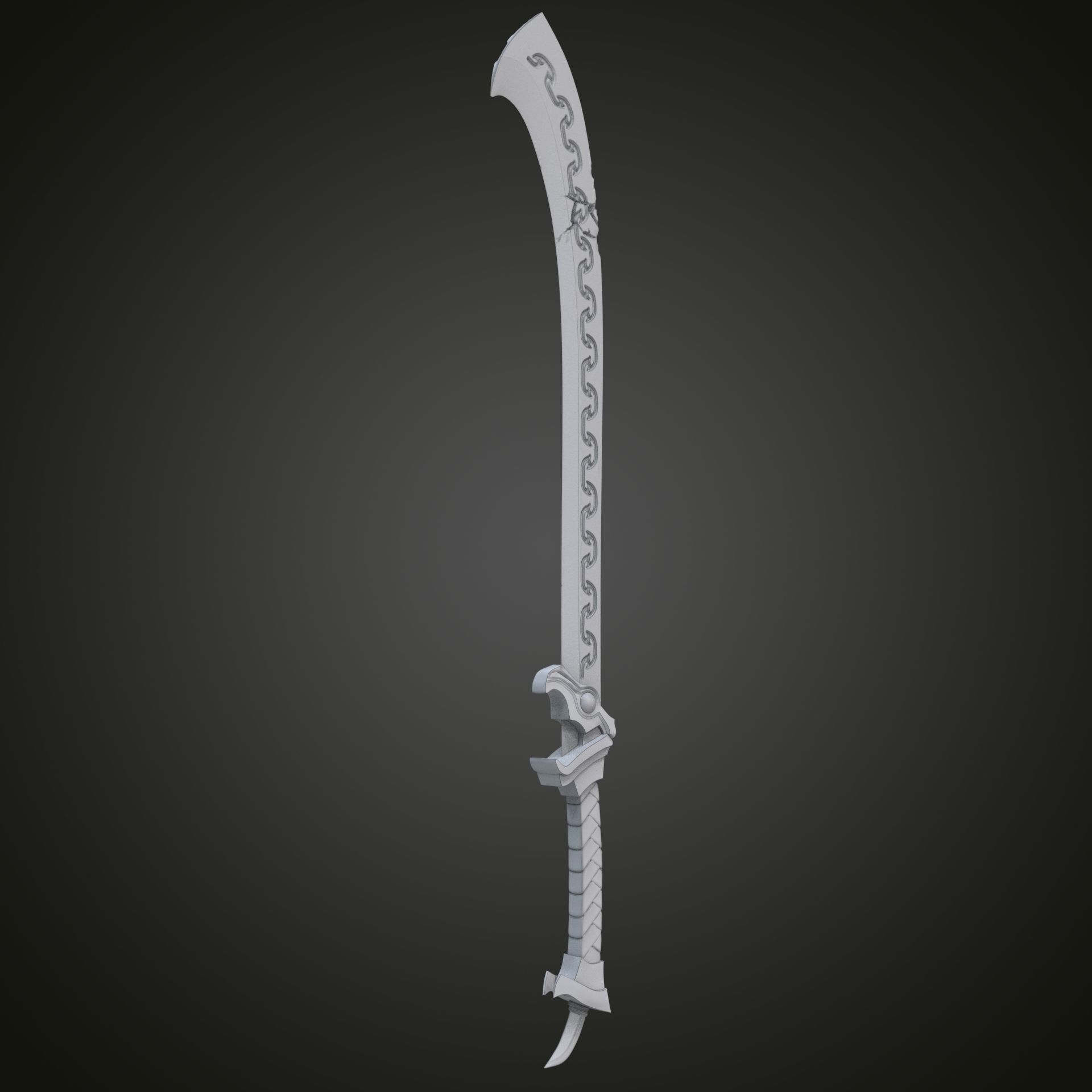 Shadow Scale sword 3D print model_1