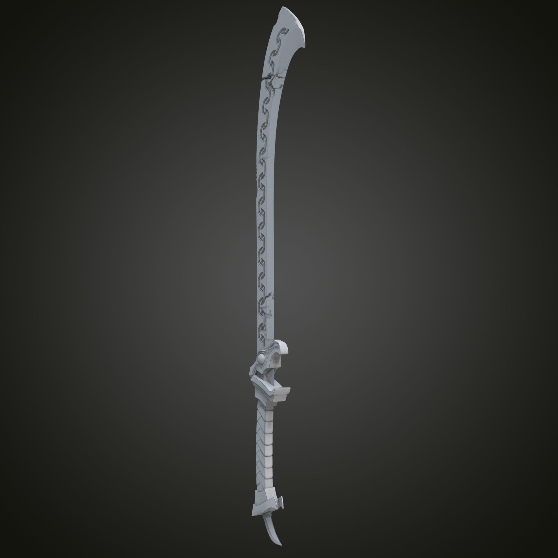 Shadow Scale sword 3D print model_19