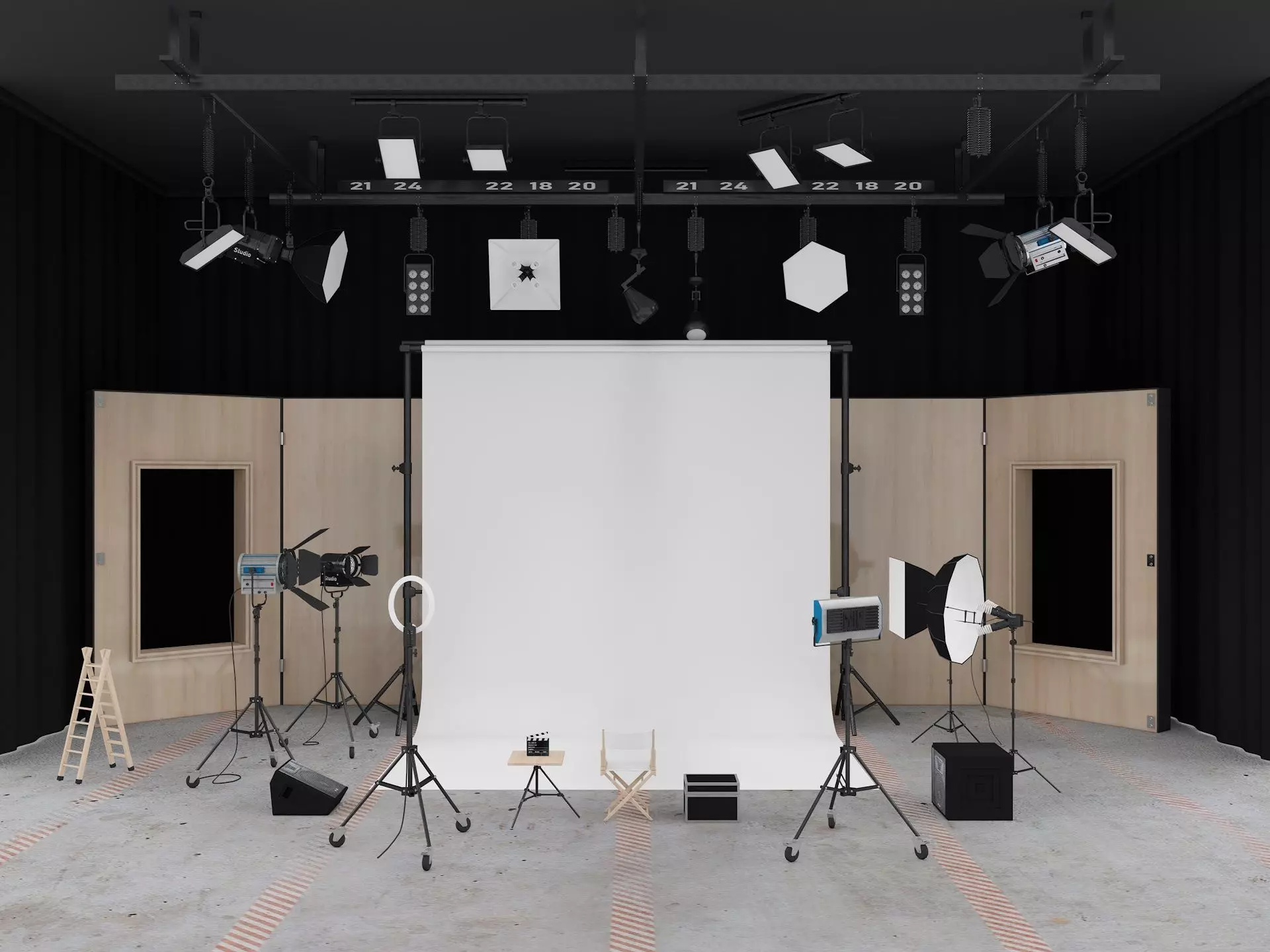 Photography Studio Scene 3D model