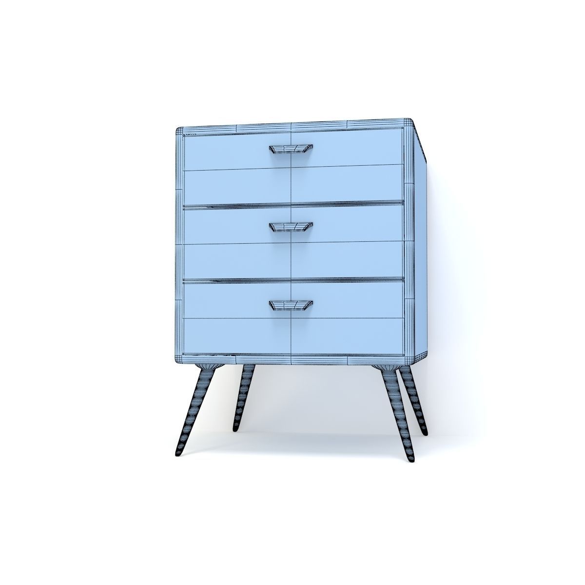 Retro Cupboard 3D model_10