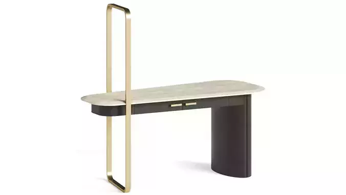 Baxter Ellipse Light Up Console Desk