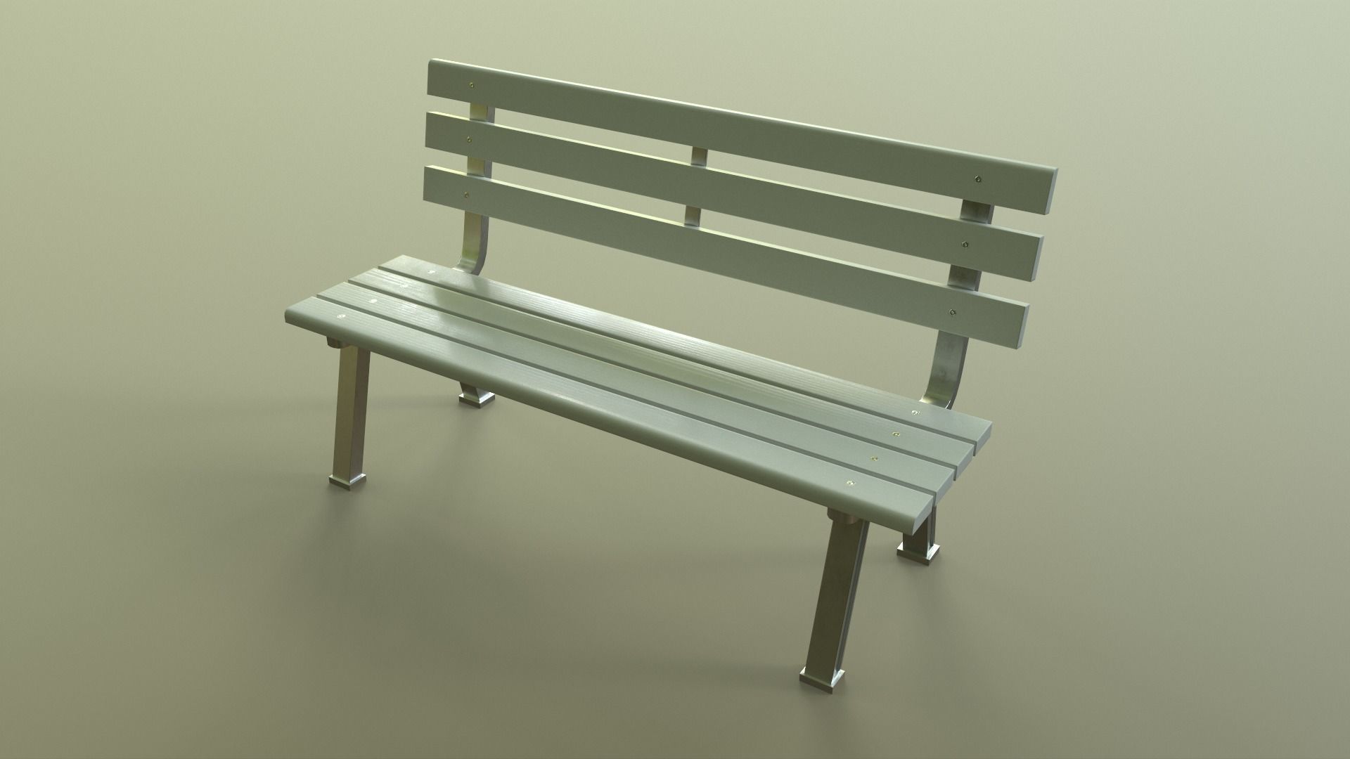 PBR Picnic Table Park Bench Low-poly 3D model_21