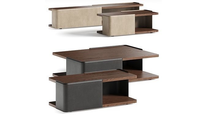 Molteni and C Hubert Coffee Tables 3D model