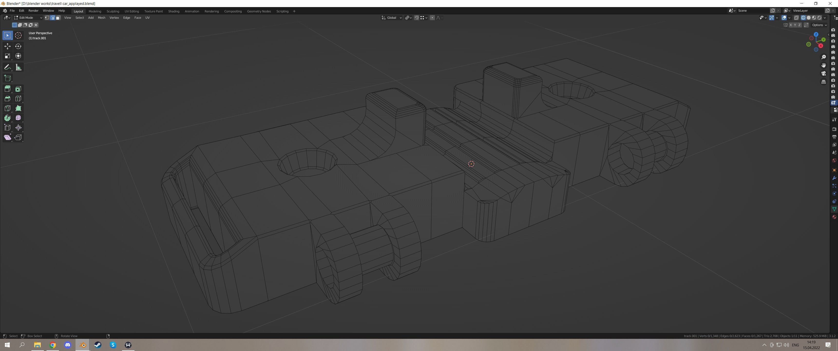 Travell car 3D model_9