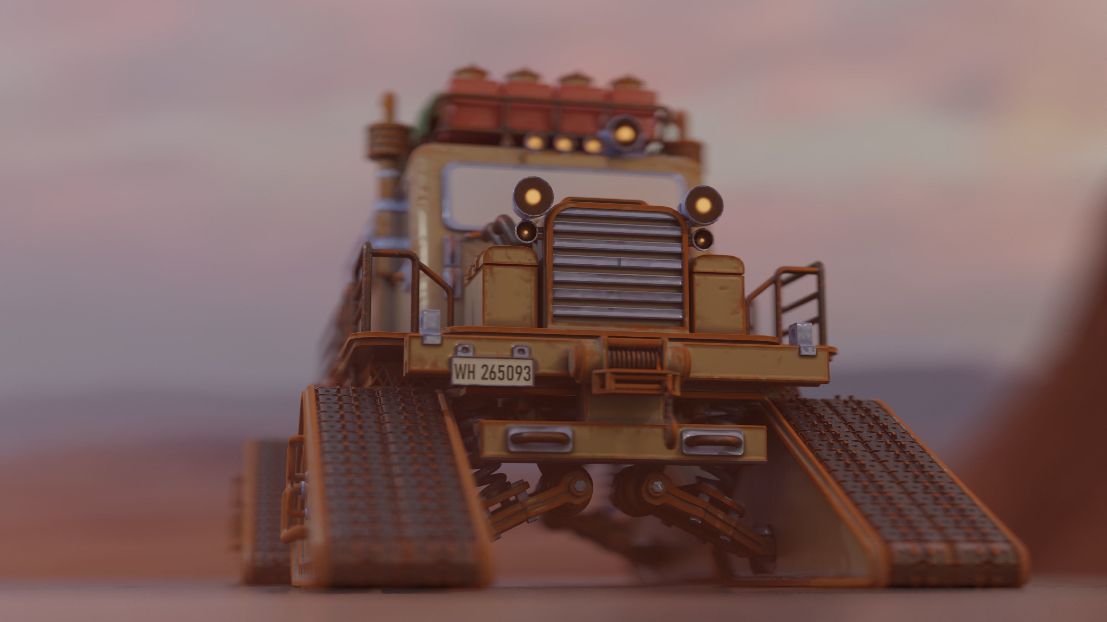 Travell car 3D model_3