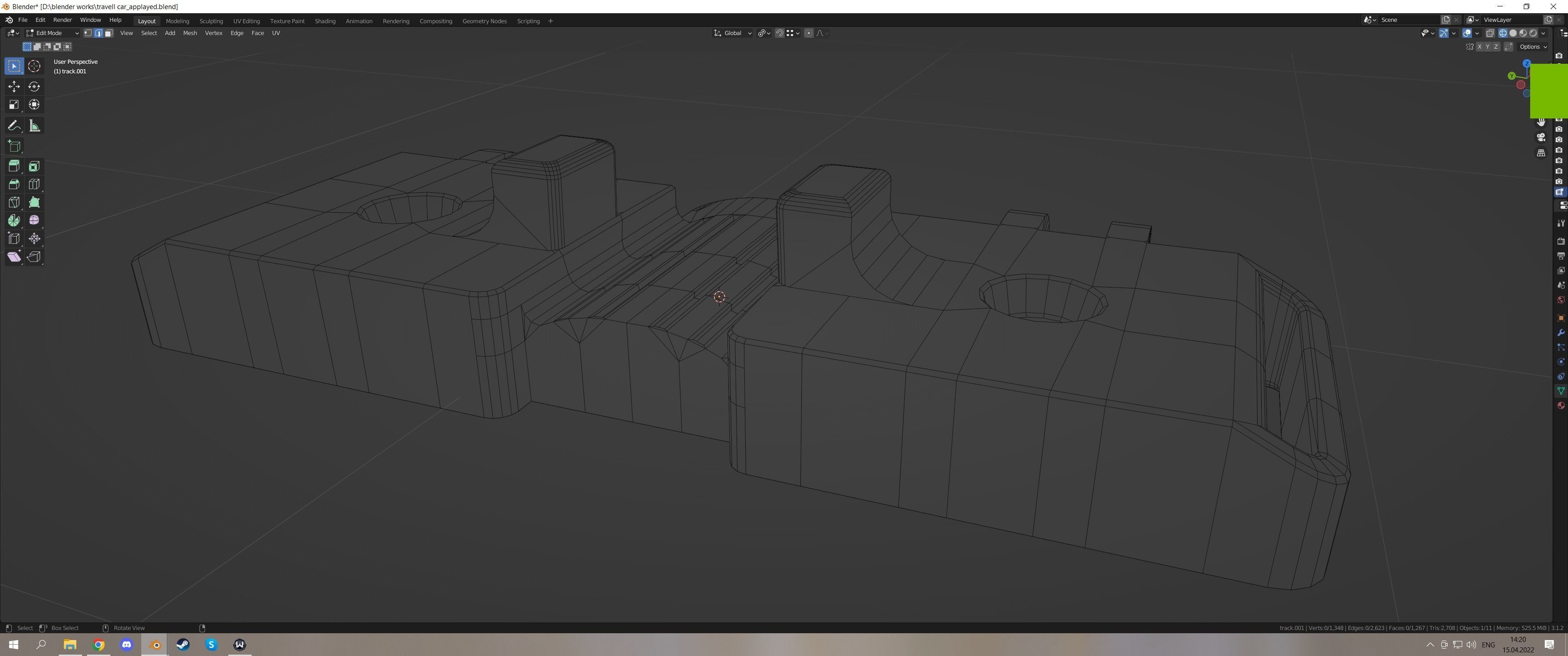 Travell car 3D model_11