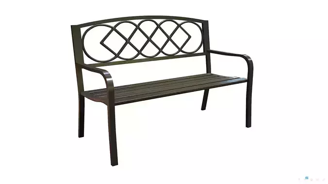 Park Bench 04 - Game-ready - PBR Low-poly