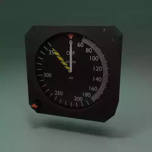 Airspeed Indicator 3D model