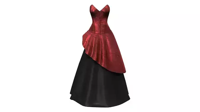 Strapless Bridal Corset Dress