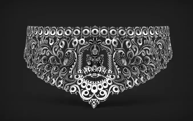 Indian God Necklace Set 02 3D print model