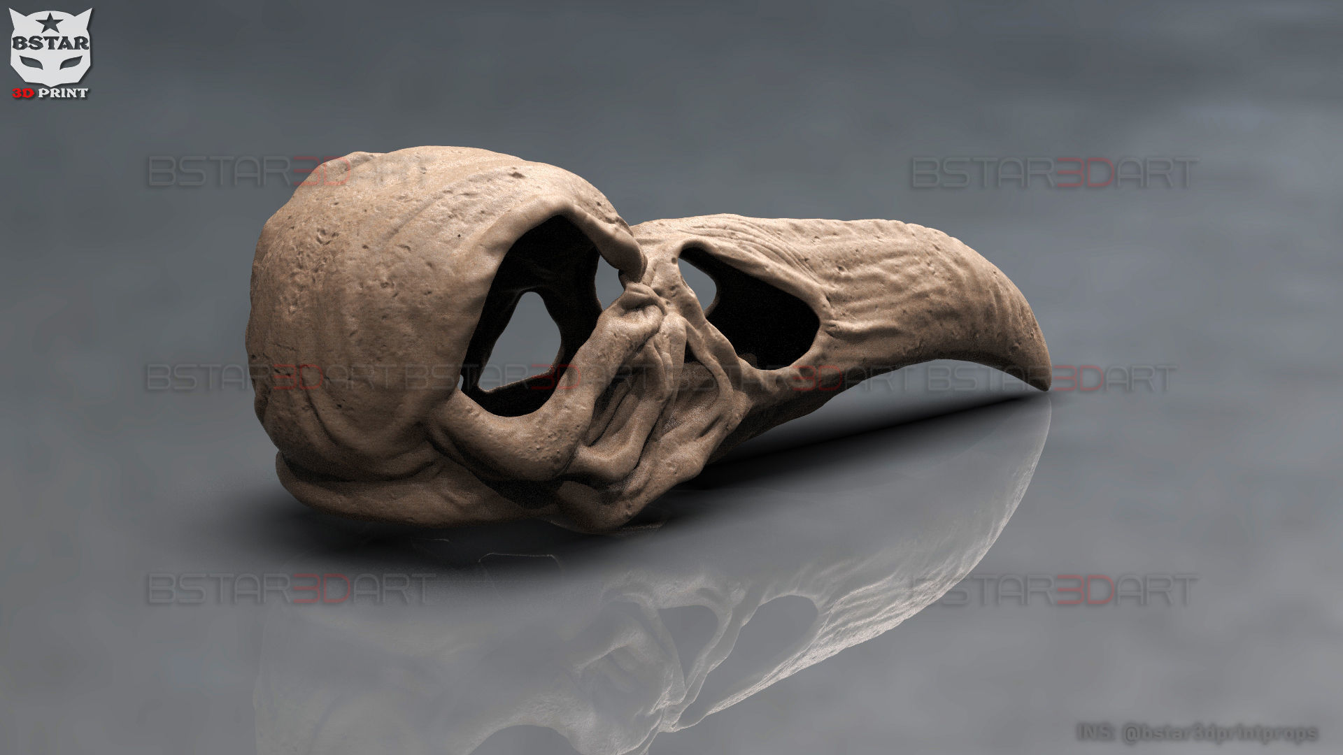 The KhonShu Mask -  Moon Knight Marvel 3D print model_33