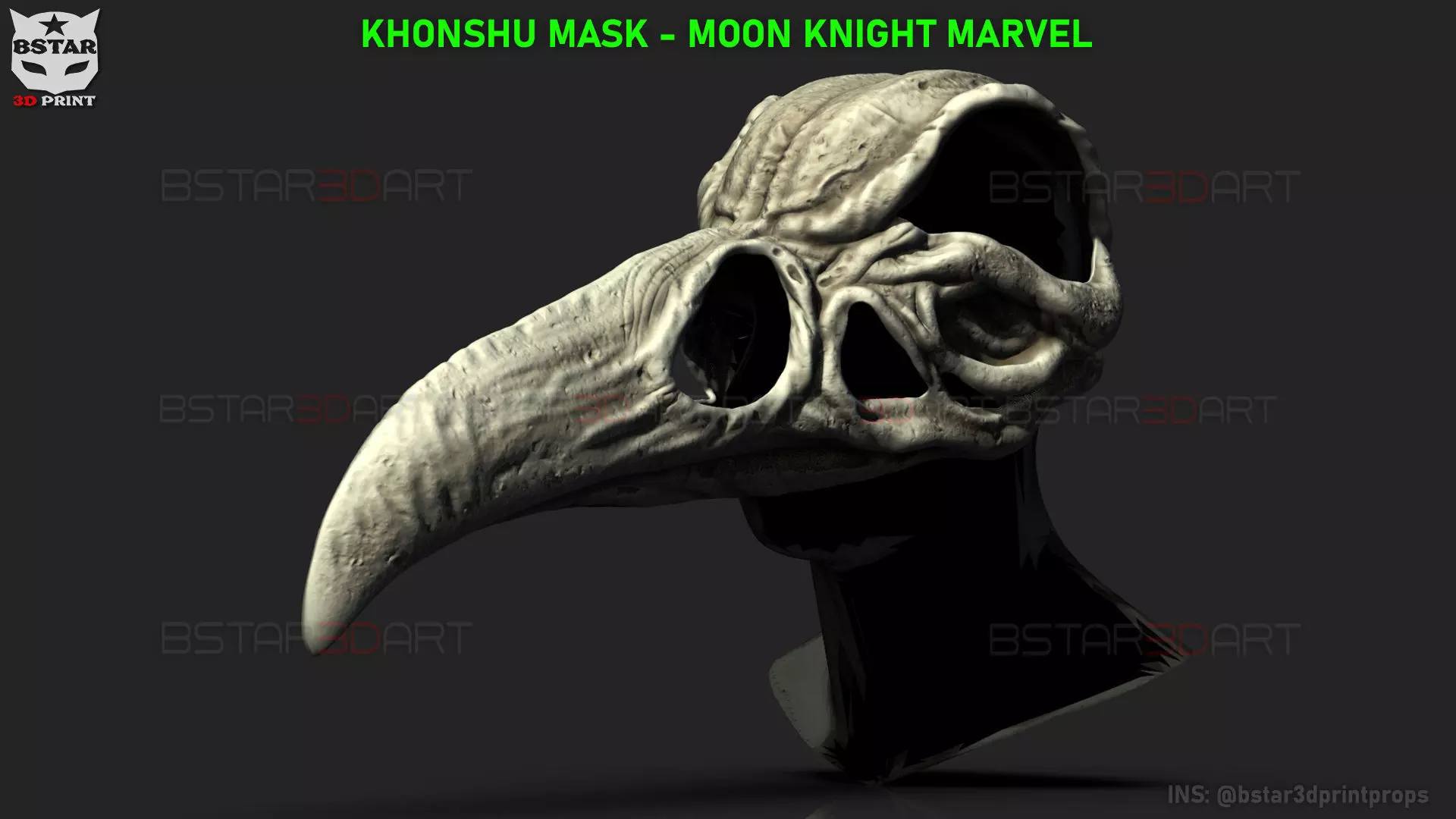 The KhonShu Mask -  Moon Knight Marvel 3D print model_0
