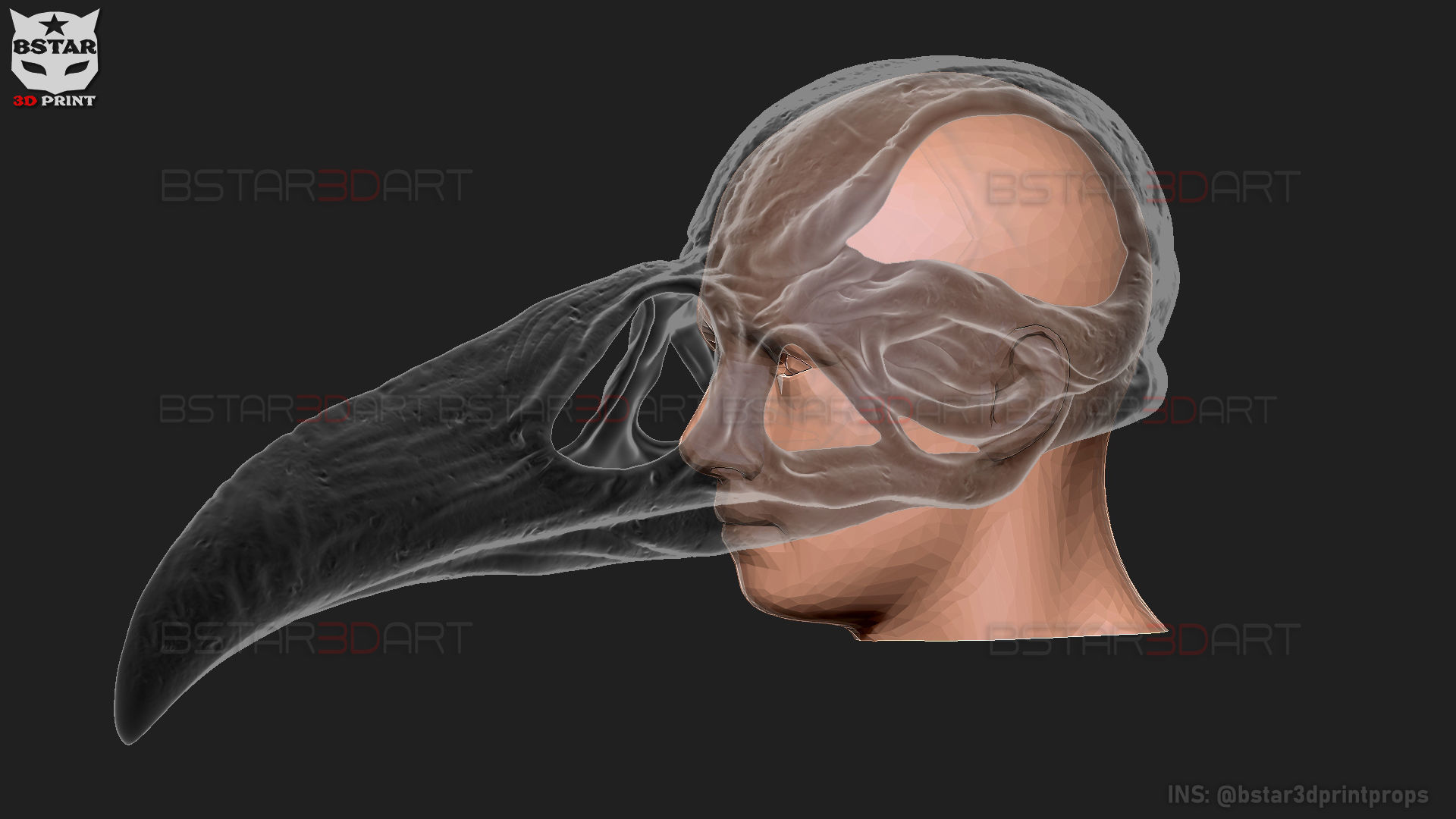 The KhonShu Mask -  Moon Knight Marvel 3D print model_28