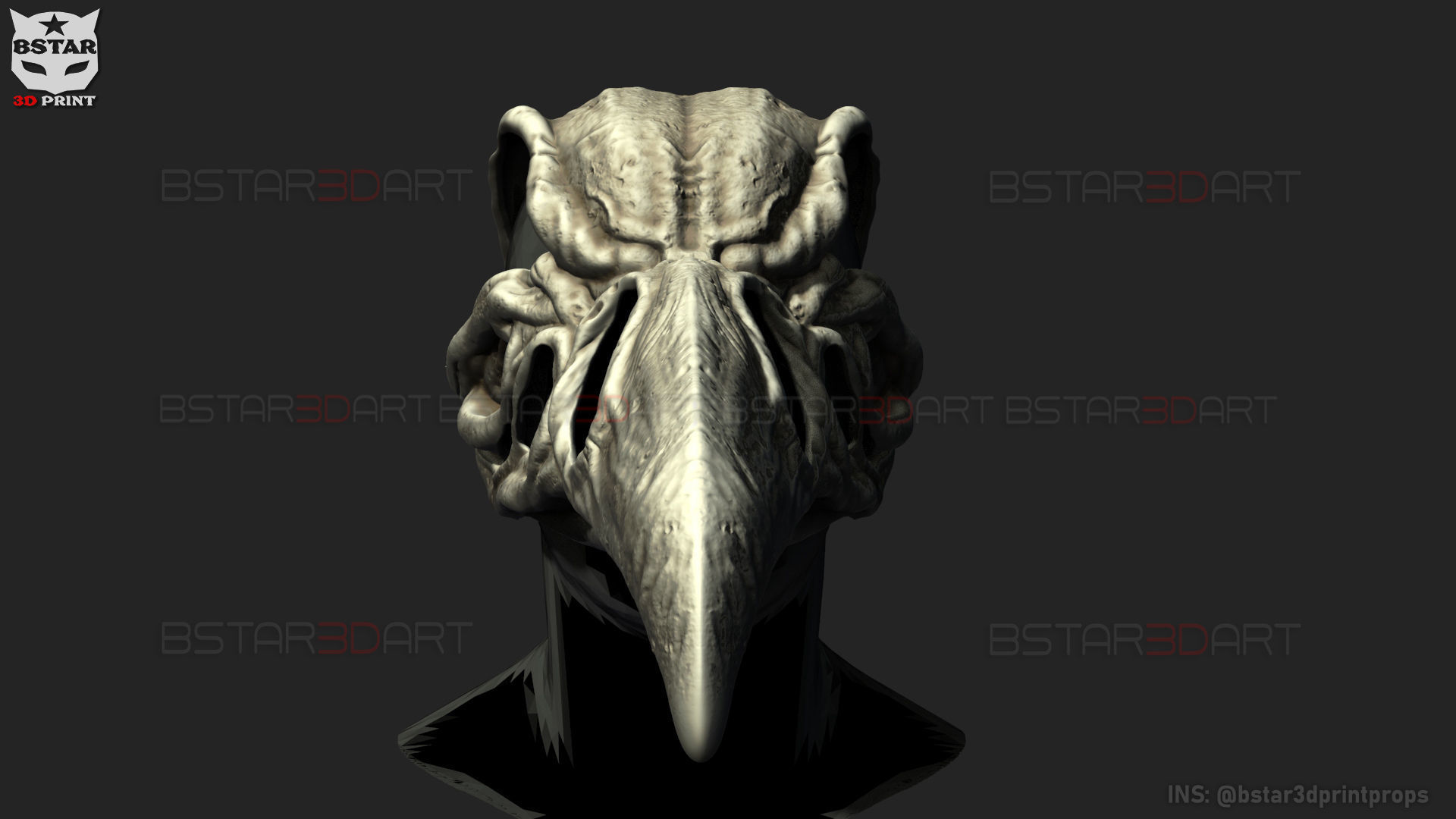 The KhonShu Mask -  Moon Knight Marvel 3D print model_15