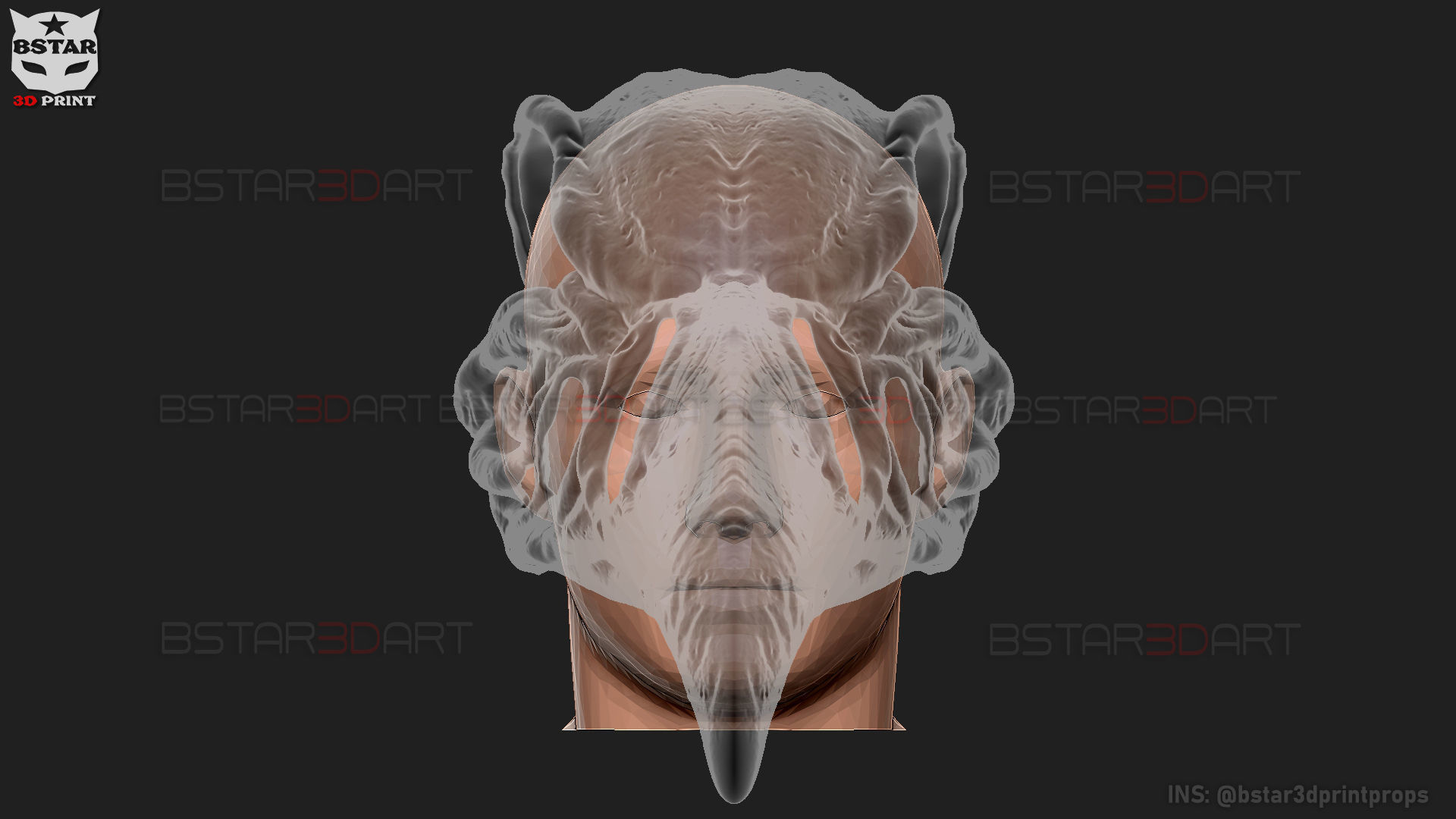 The KhonShu Mask -  Moon Knight Marvel 3D print model_27