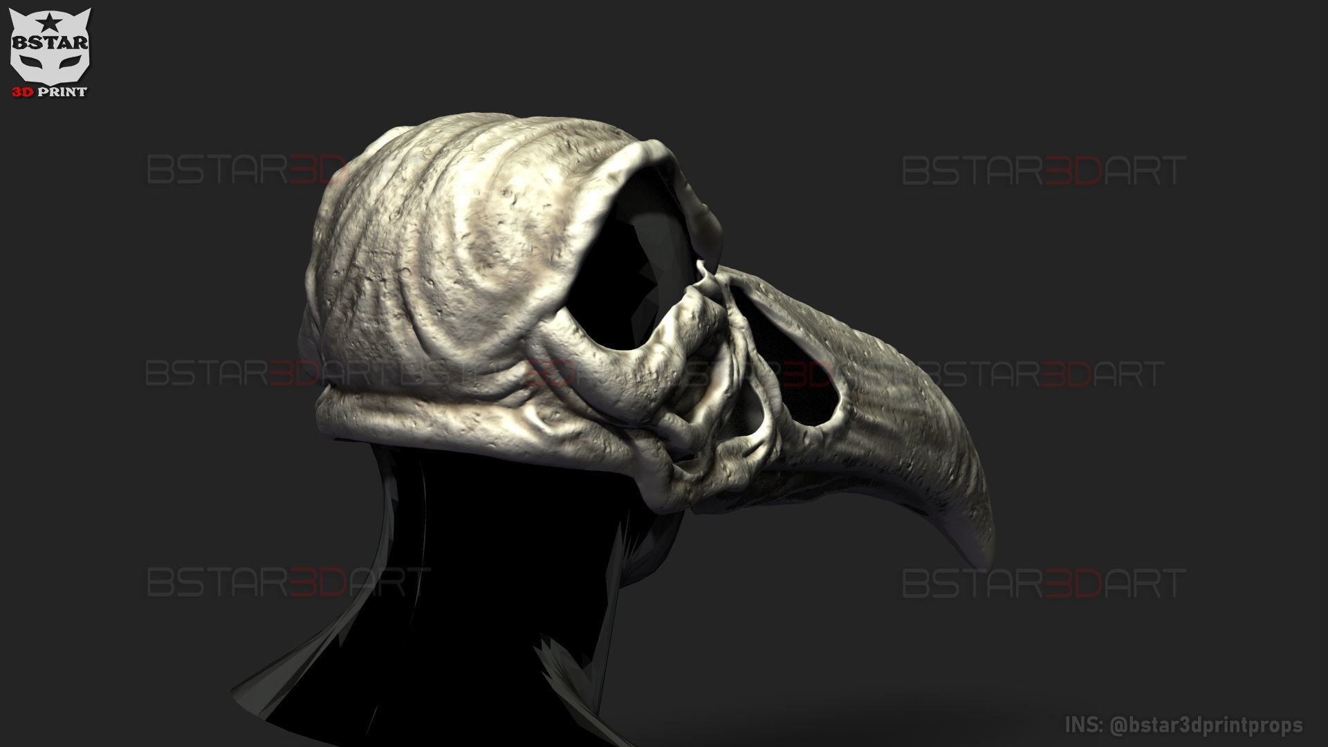 The KhonShu Mask -  Moon Knight Marvel 3D print model_12