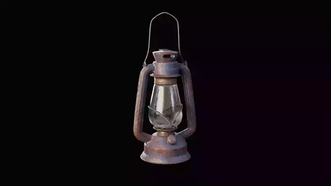 Old Oil Lamp - Game Ready