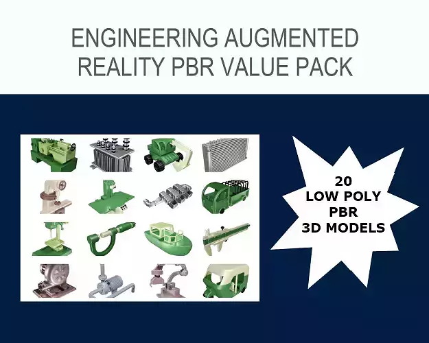 ENGINEERING AUGMENTED REALITY PBR VALUE PACK 3D Model Collection