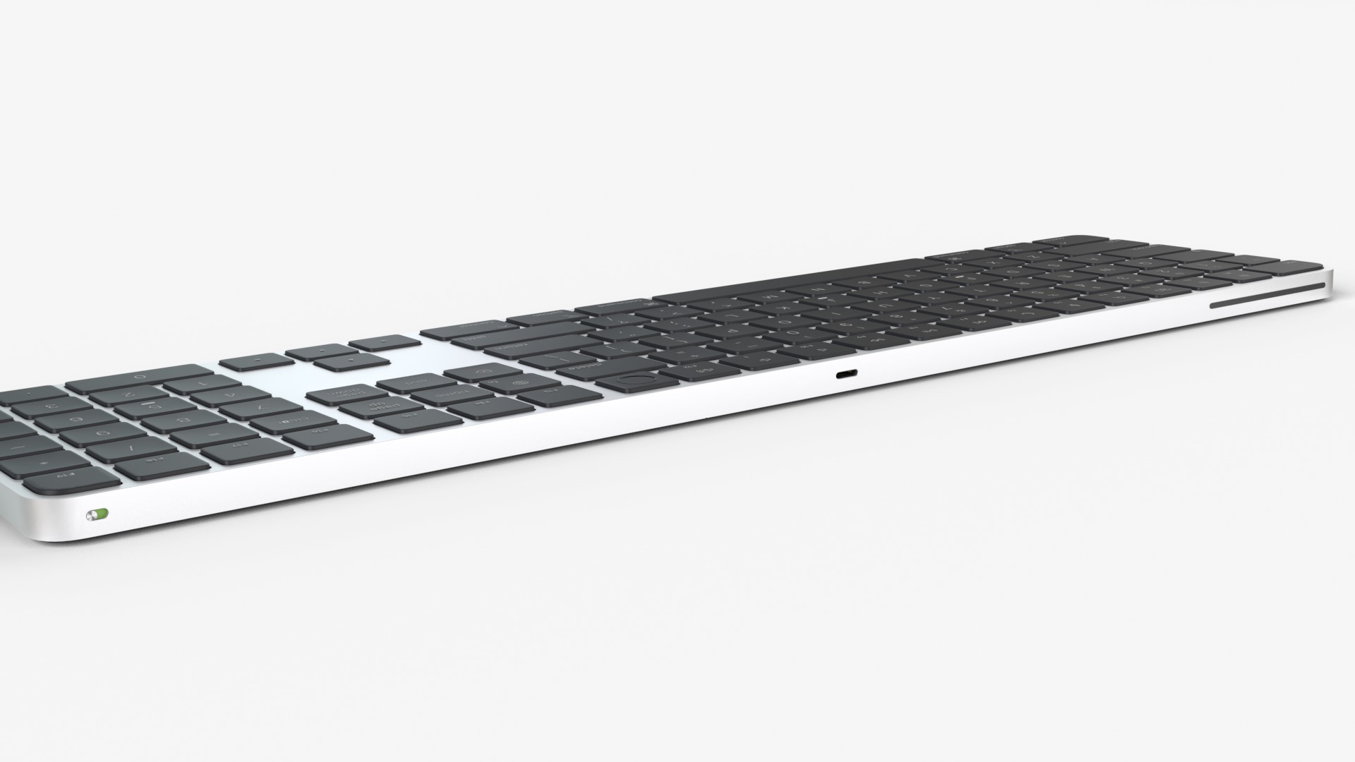Mac mini 2023 with keyboard mouse 3D model_8