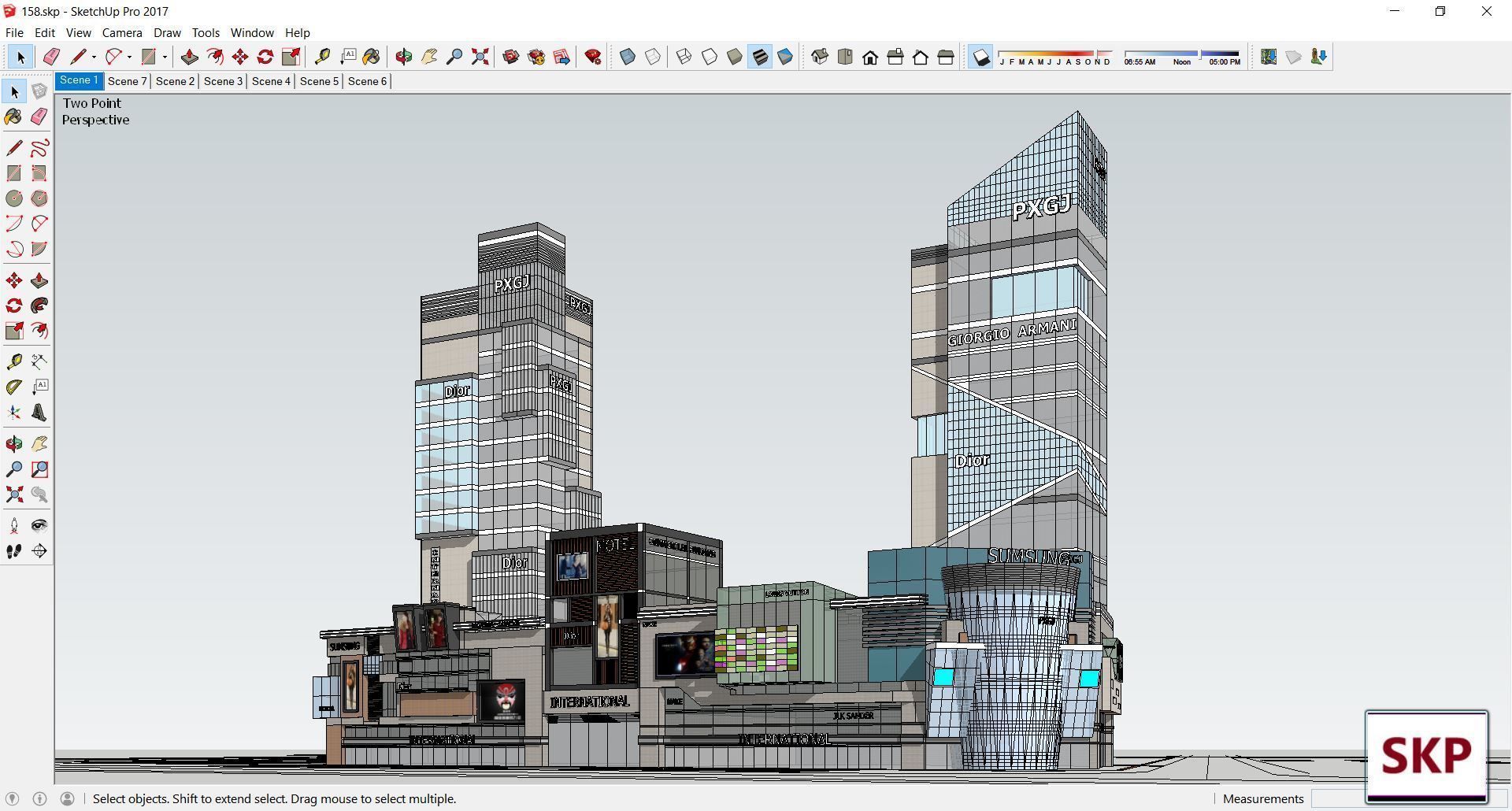 Collection 95 Sketchup Commercial Complex _45