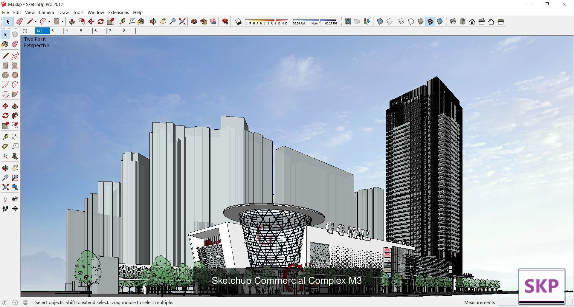 Collection 95 Sketchup Commercial Complex _134