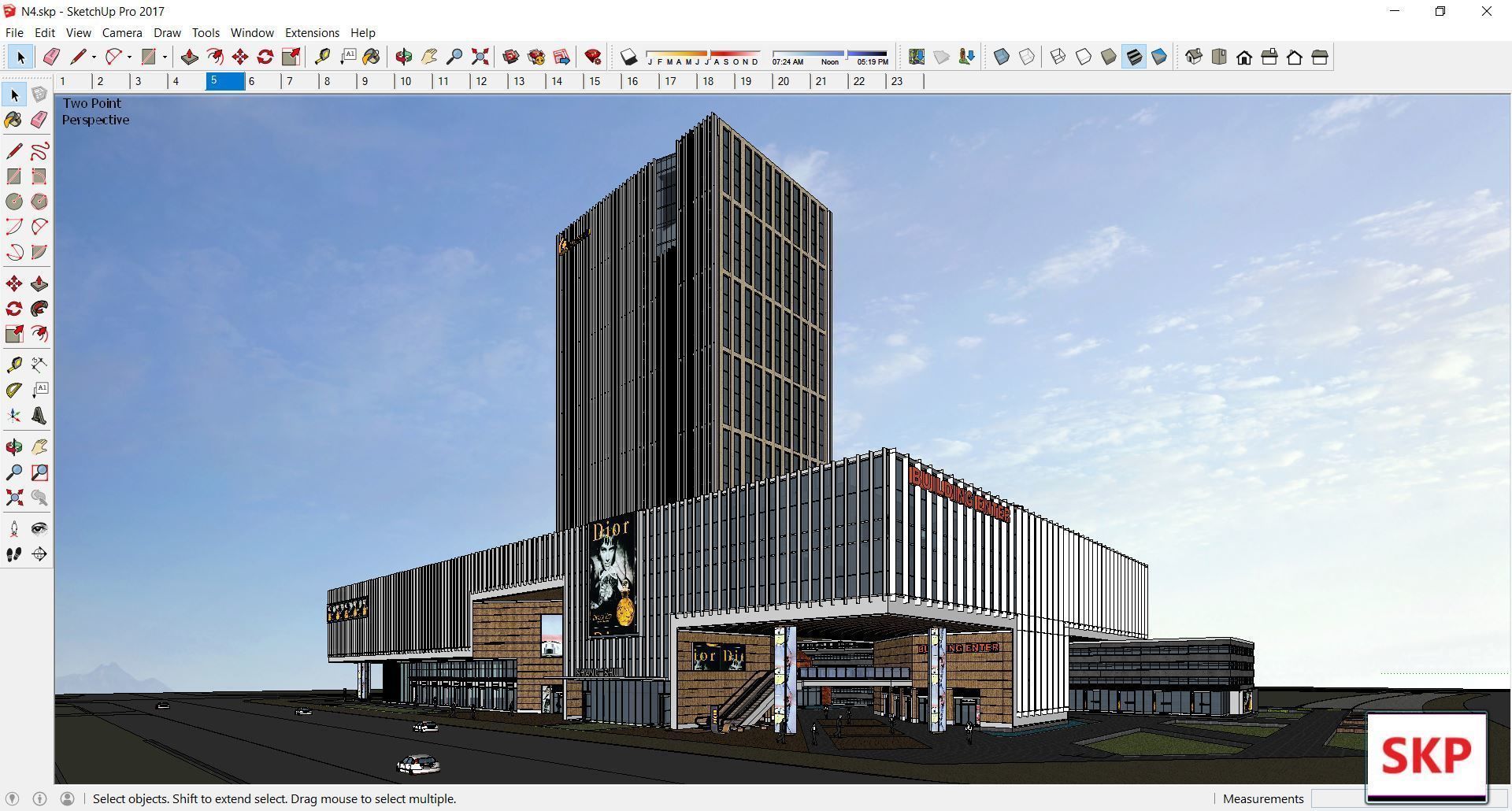 Collection 95 Sketchup Commercial Complex _67