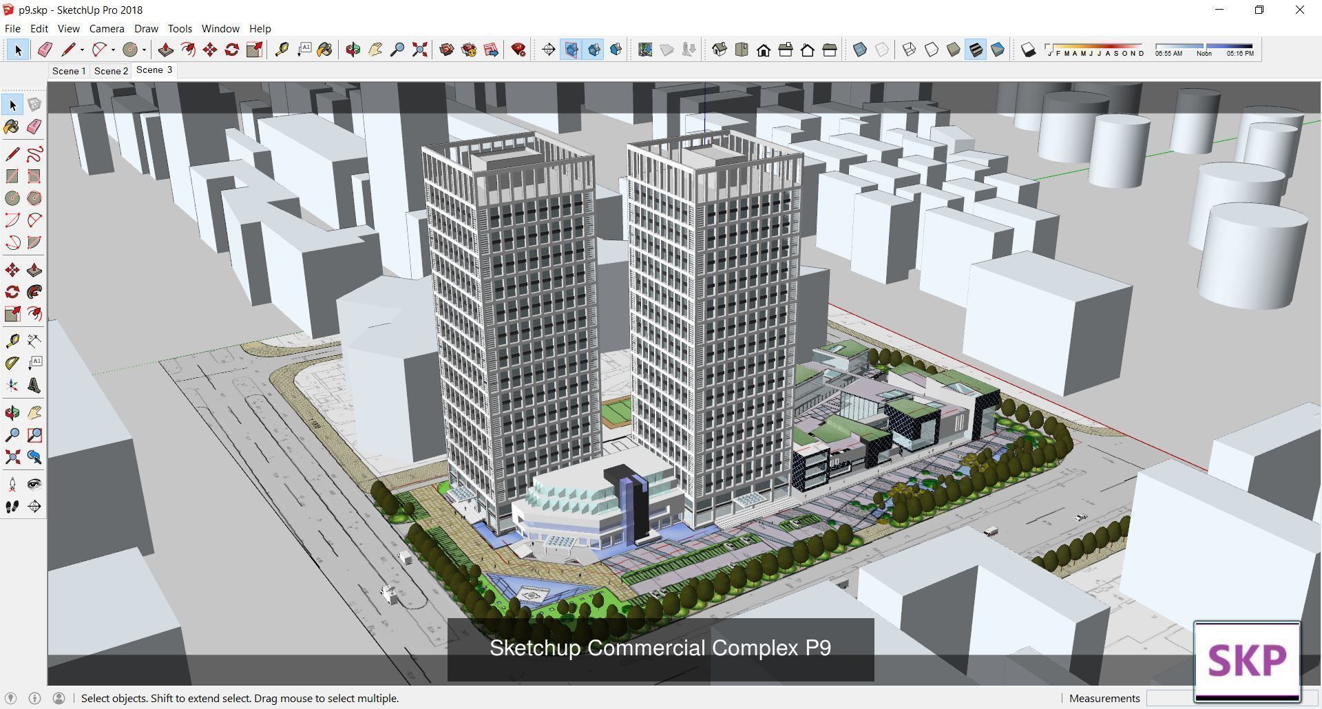 Collection 95 Sketchup Commercial Complex _188