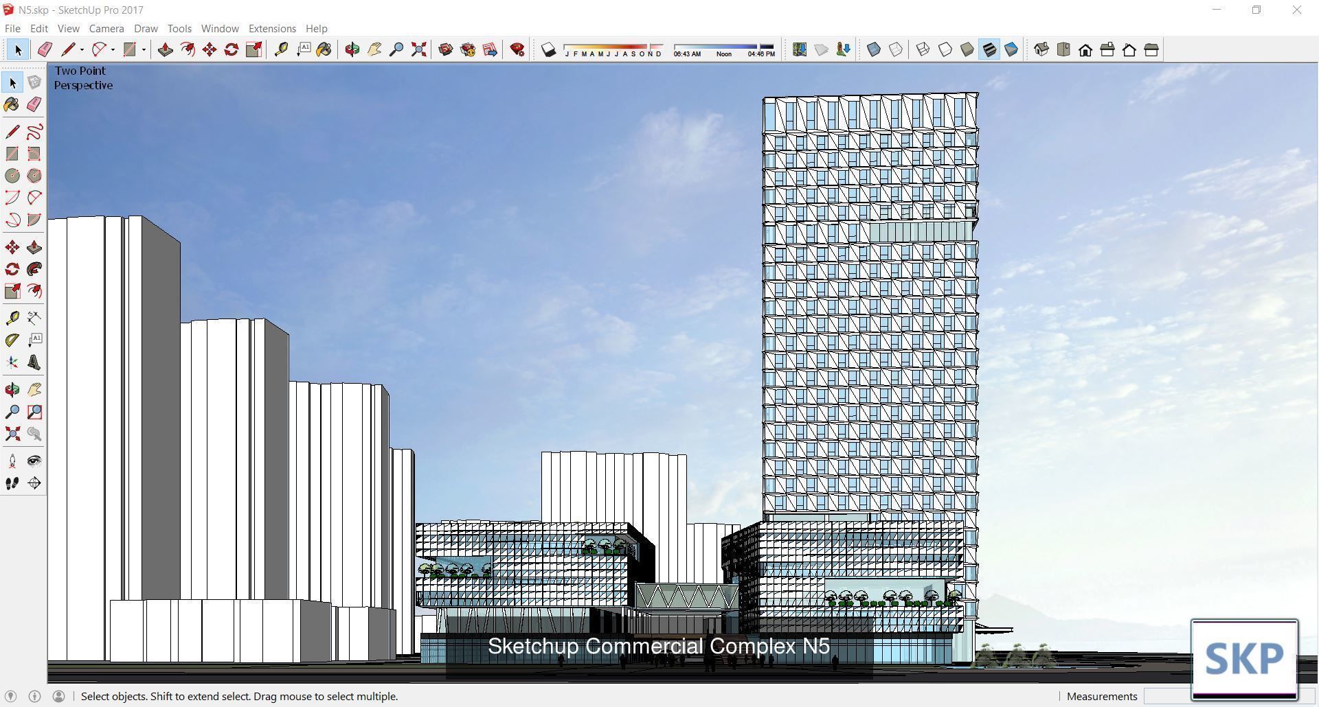 Collection 95 Sketchup Commercial Complex _158