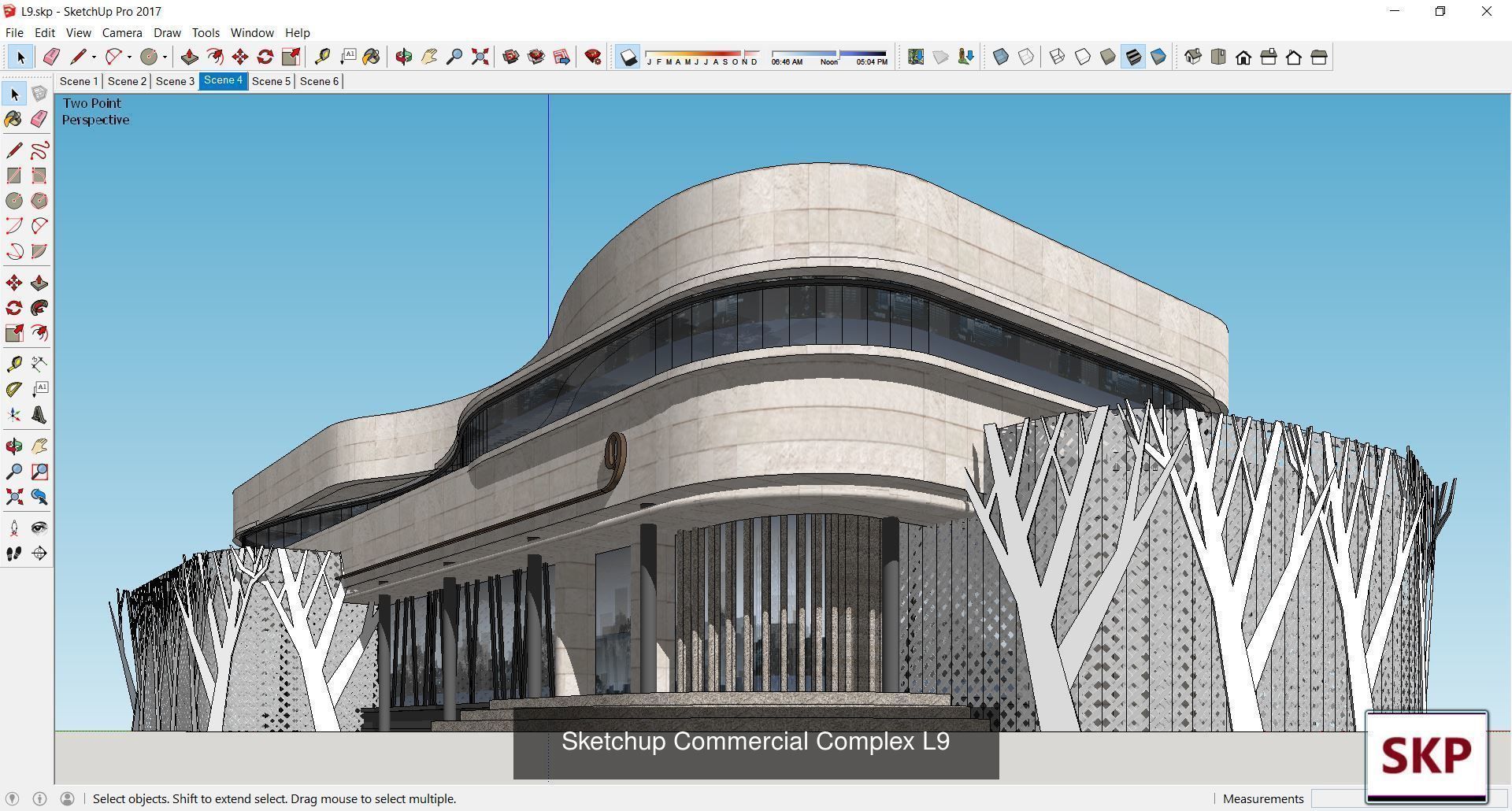 Collection 95 Sketchup Commercial Complex _126