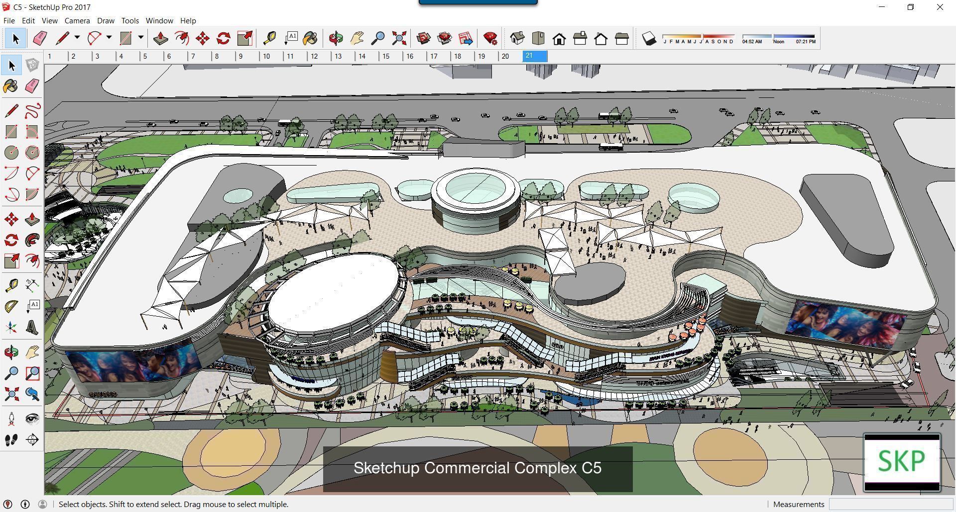 Collection 95 Sketchup Commercial Complex _84