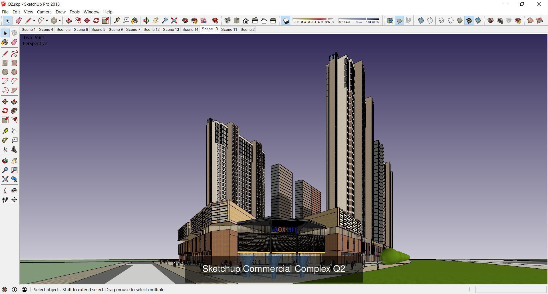 Collection 95 Sketchup Commercial Complex _198