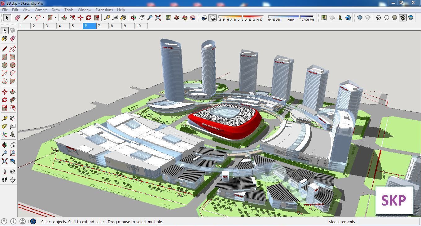 Collection 95 Sketchup Commercial Complex _17