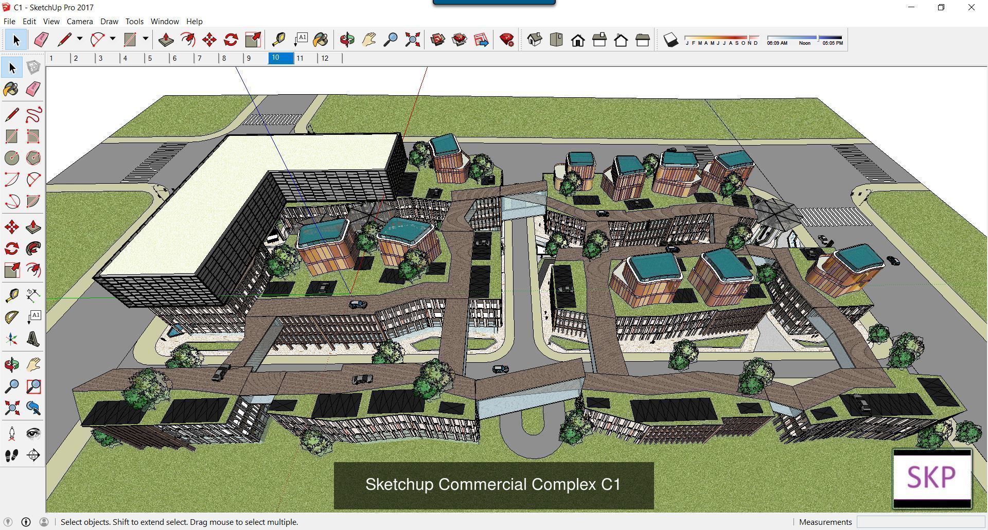 Collection 95 Sketchup Commercial Complex _76