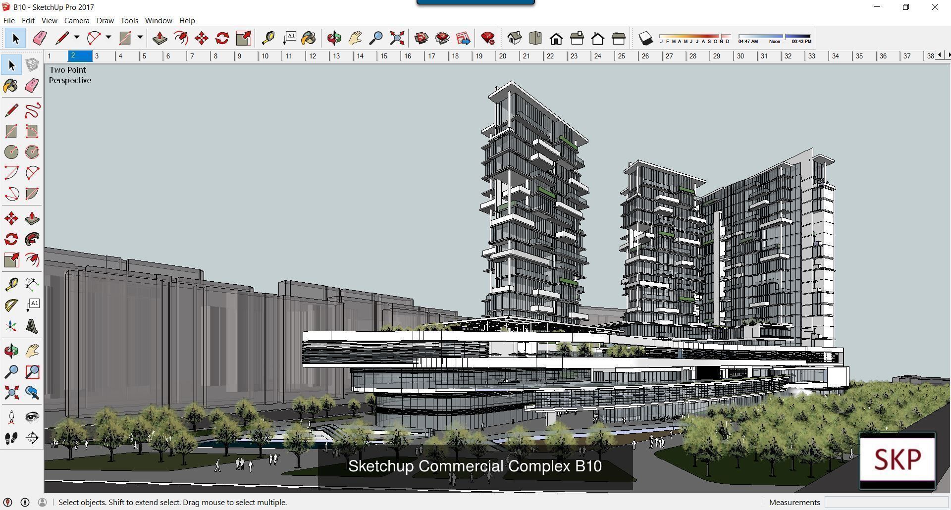 Collection 95 Sketchup Commercial Complex _74