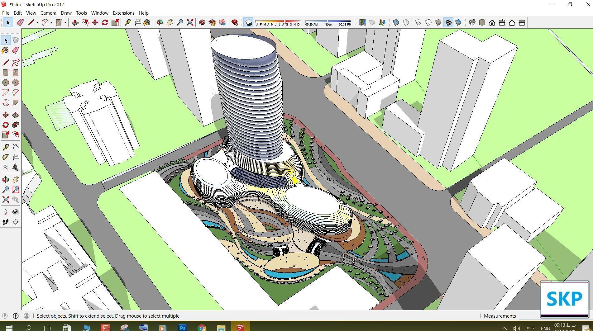 Collection 95 Sketchup Commercial Complex _143