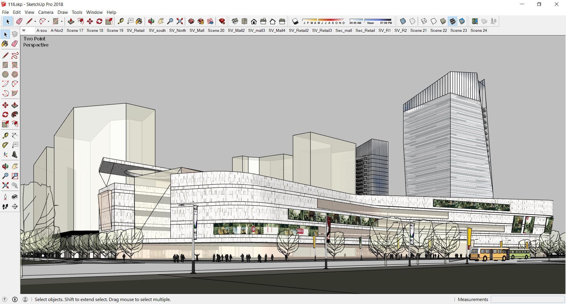 Collection 95 Sketchup Commercial Complex _93