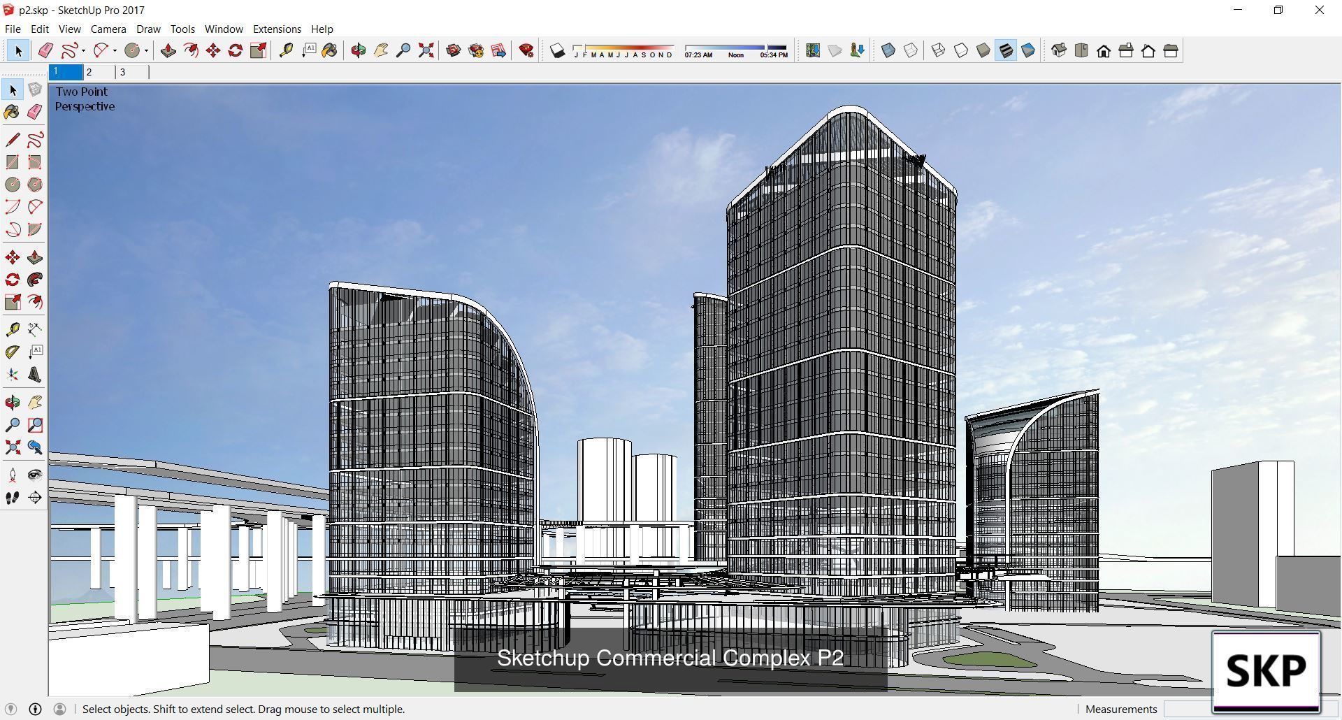 Collection 95 Sketchup Commercial Complex _174