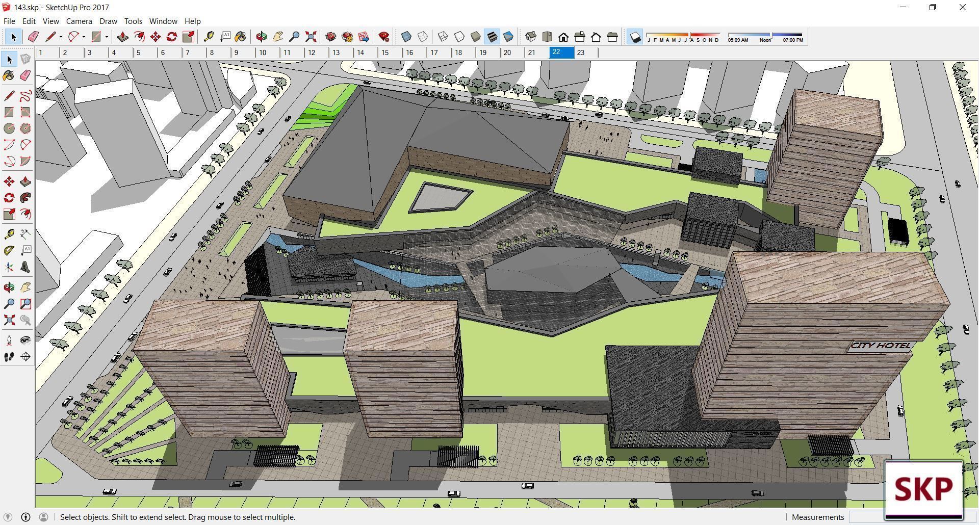Collection 95 Sketchup Commercial Complex _185