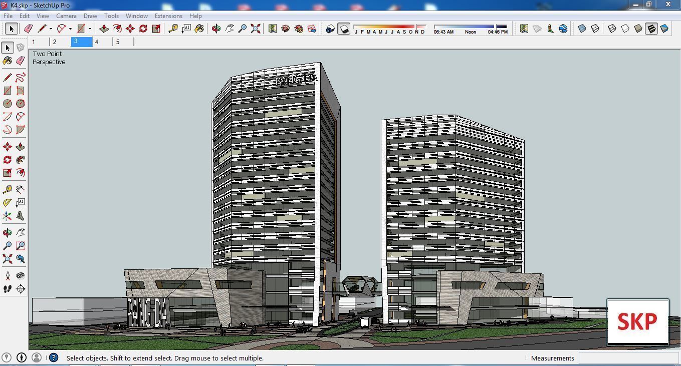 Collection 95 Sketchup Commercial Complex _19