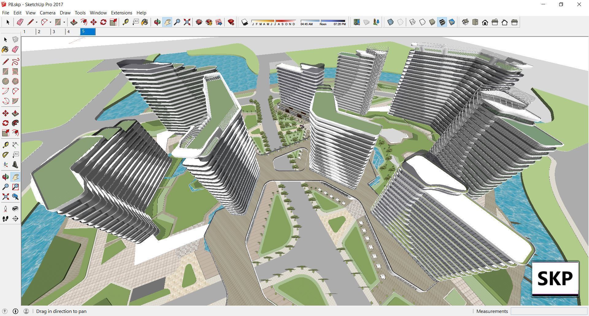 Collection 95 Sketchup Commercial Complex _173