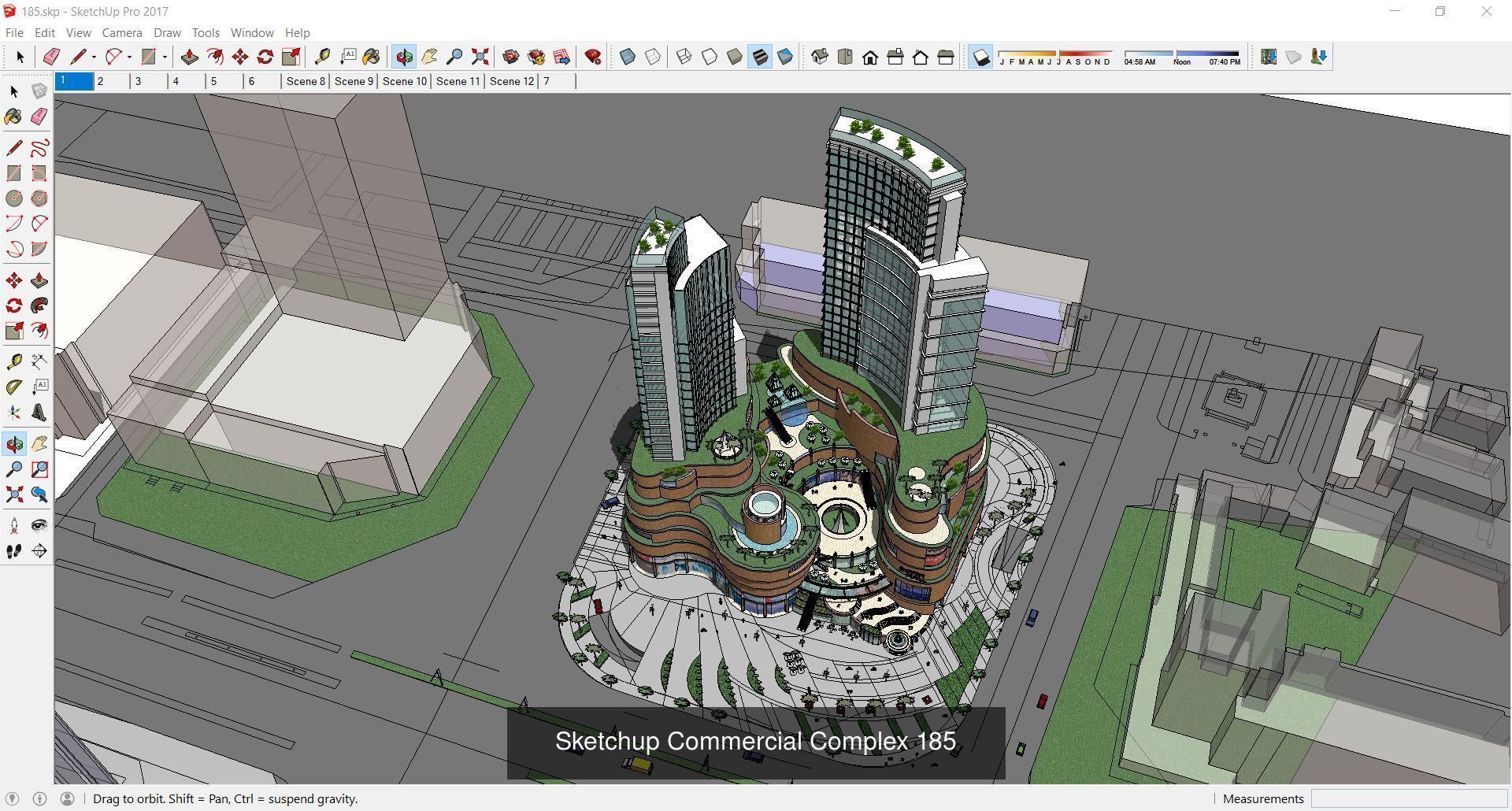 Collection 95 Sketchup Commercial Complex _54