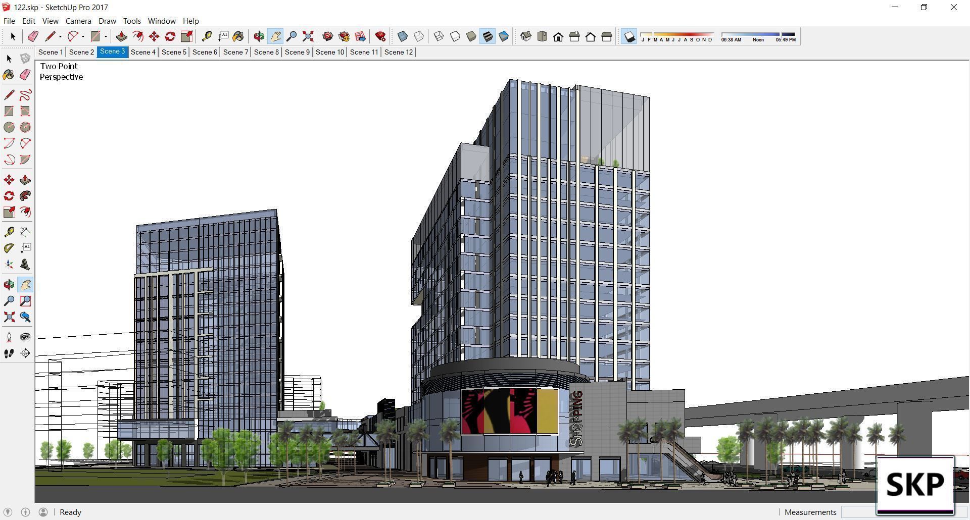 Collection 95 Sketchup Commercial Complex _85